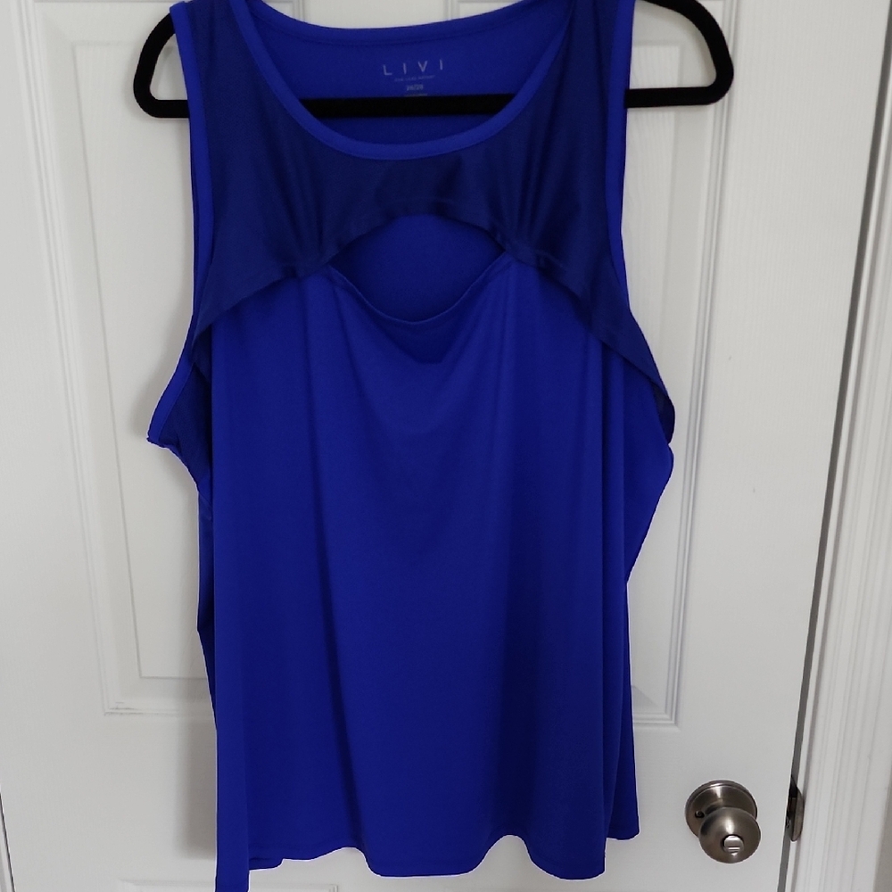 Livi Active Blue Athletic Tank Size 26/28